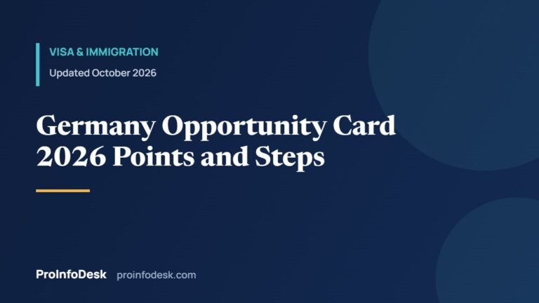 Germany Opportunity Card 2026: Points, Blocked Account, How to Apply