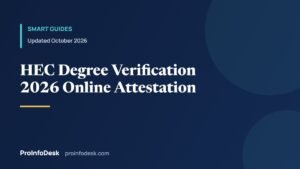 HEC Degree Verification 2026: Online Attestation, Fee and Steps