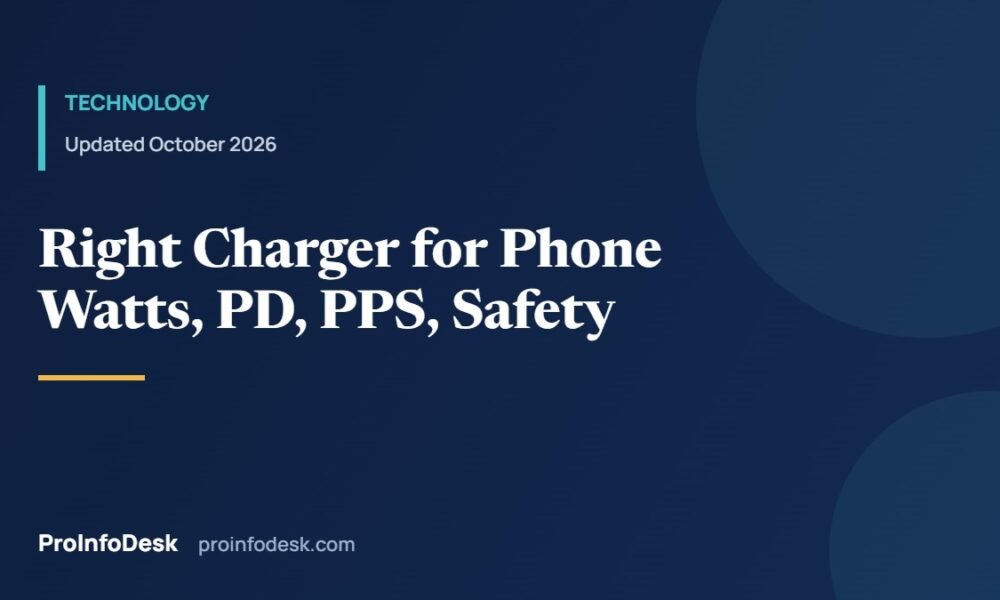 How to Choose the Right Phone Charger (USB-C PD, Watts, Safety)