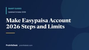 How to Make an Easypaisa Account in 2026 (App, Biometric and Limits)