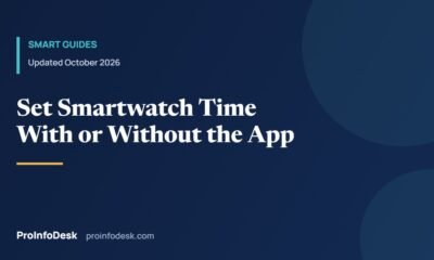 How to Set Time on a Smartwatch Without an App (All Common Brands)