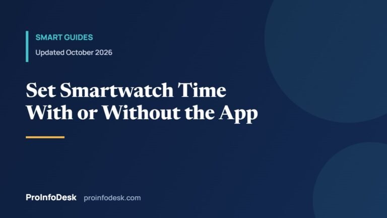 How to Set Time on a Smartwatch Without an App (All Common Brands)