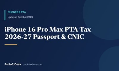 iPhone 16 Pro Max PTA Tax 2026–27: Exact Amounts