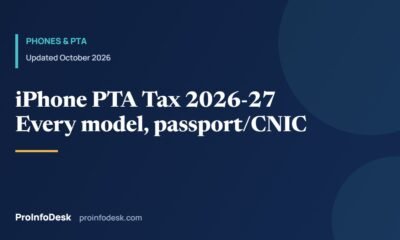 iPhone PTA Tax in Pakistan 2026–27: Every Model, Passport vs CNIC