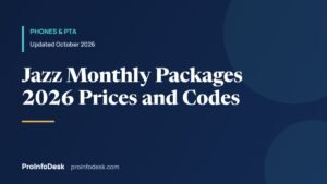 Jazz Monthly Packages 2026: Call, Internet and WhatsApp Bundles