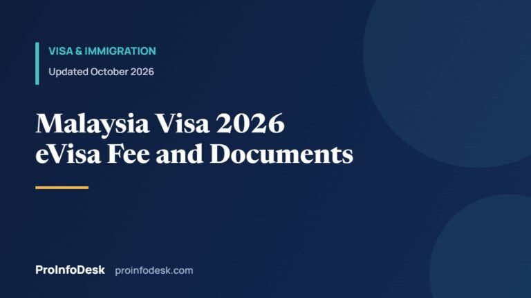 Malaysia Visa From Pakistan 2026: eVisa Fee, Documents and Time