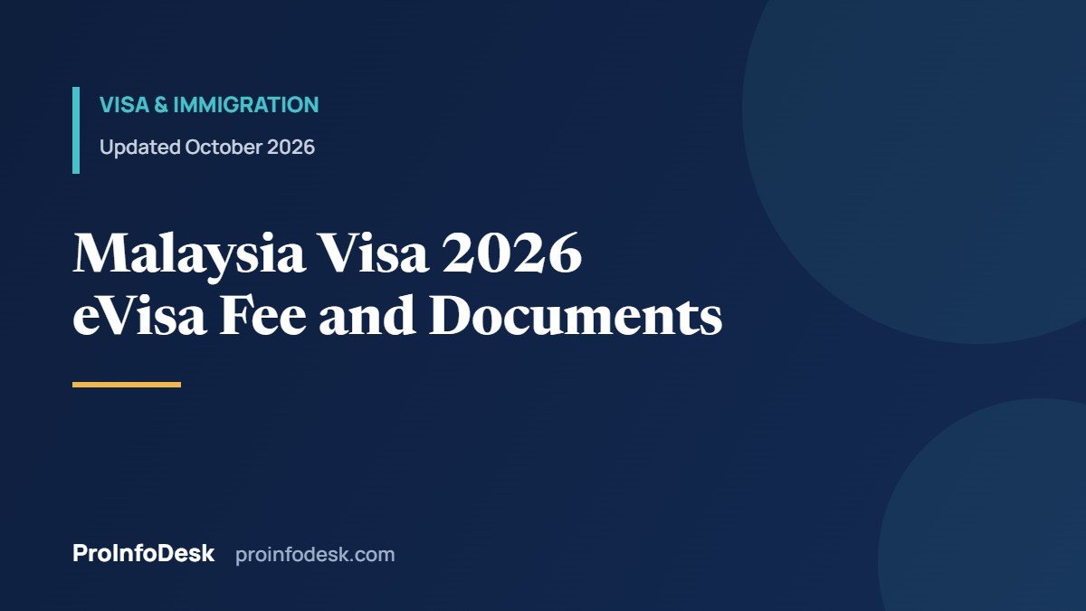 Malaysia Visa From Pakistan 2026: eVisa Fee, Documents and Time