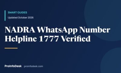 NADRA WhatsApp Number, Helpline and Office Contacts (Verified 2026)