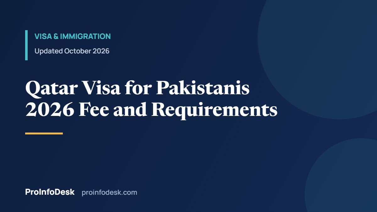 Qatar Visa for Pakistanis 2026: Visa on Arrival and Hayya e-Visa