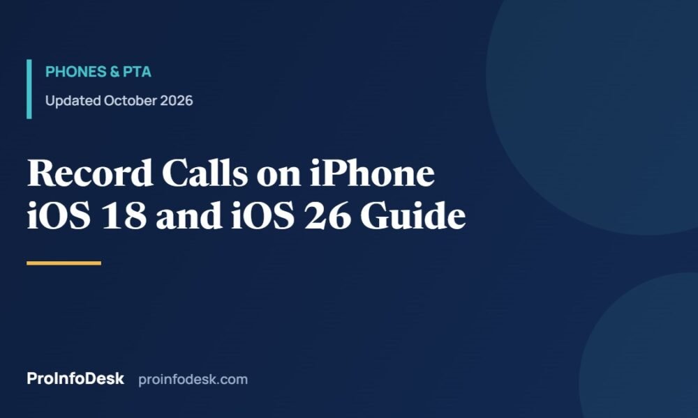 How to Record a Call on iPhone (iOS 18 and iOS 26): Built-In Method