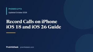 How to Record a Call on iPhone (iOS 18 and iOS 26): Built-In Method