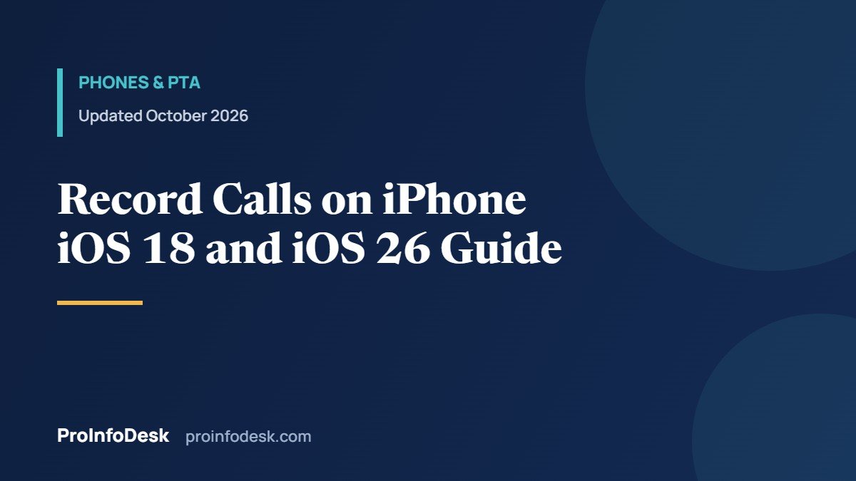 How to Record a Call on iPhone (iOS 18 and iOS 26): Built-In Method