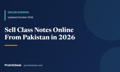 How to Sell Your Class Notes Online From Pakistan (2026)