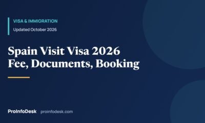 Spain Visit Visa From Pakistan 2026: Documents, Fee and Appointment