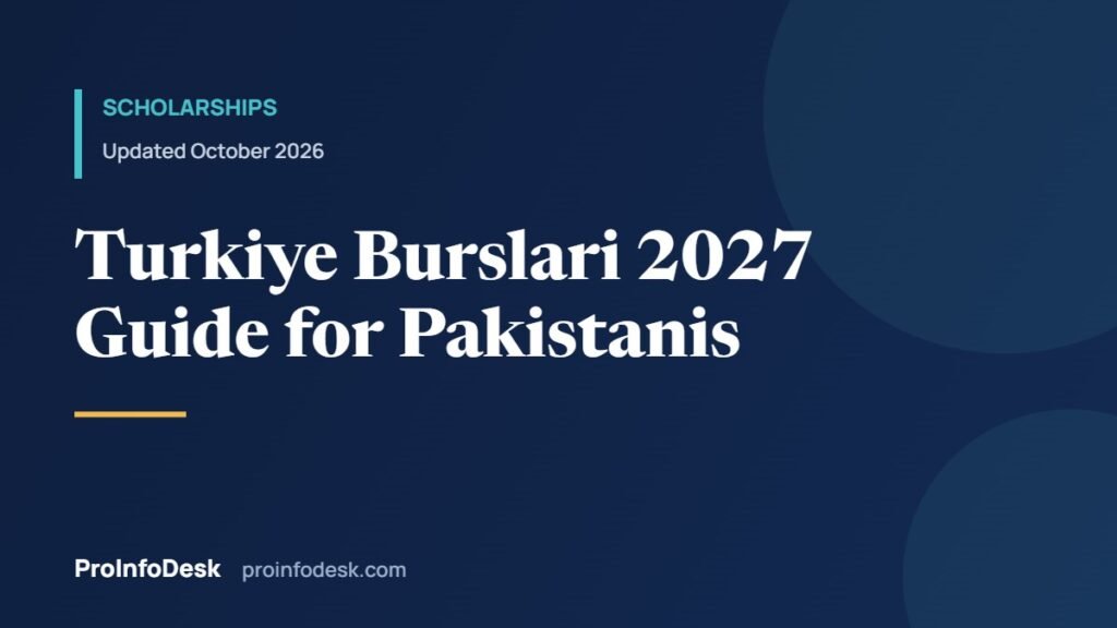 Türkiye Burslari 2027 for Pakistanis: Eligibility and Timeline