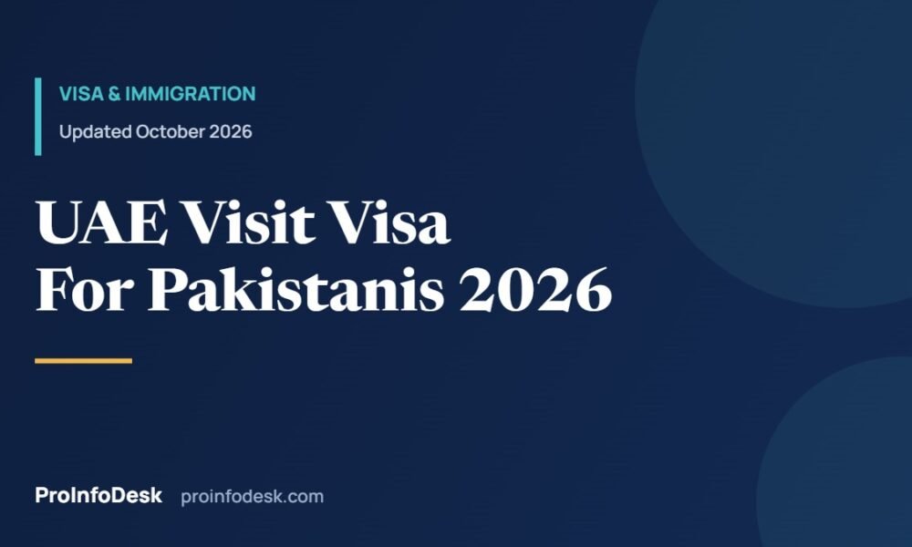 UAE Visit Visa for Pakistanis 2026: Requirements, Process and Time