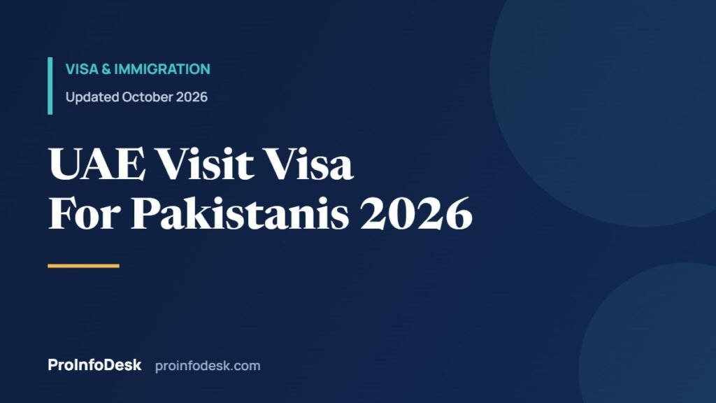 UAE Visit Visa for Pakistanis 2026: Requirements, Process and Time