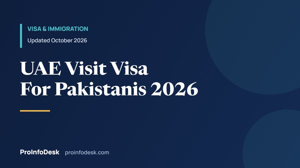 UAE Visit Visa for Pakistanis 2026: Requirements, Process and Time